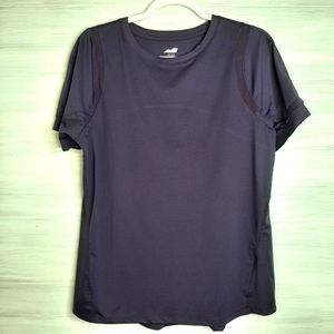 Avia mesh with reflective, running  T-shirt, purple size Large( 12-14)